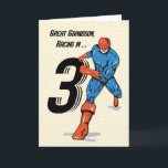 Great Grandson 3. Geburtstag Superhero Karte<br><div class="desc">Wenn Sie Urenkel sein drittes Geburtstag feiern wollen,  sollten Sie sich die Zeit nehmen,  um diese lustige Superheldenkarte vorzubereiten,  um ihn zu begrüßen,  sobald sein ganz besonderer Tag endlich kommt.</div>