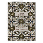 Great Grandson Birthday Abstrakt Mandala Design (Vorne)