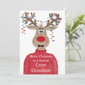 Great Grandson Rentier Weihnachten individuell anp (Stehend Vorderseite)