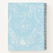 Great Grandson Taufe Blue Lace Personalisiert Notizblock (Rückseite)