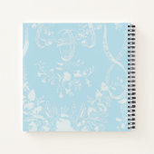 Great Grandson Taufe Blue Lace Personalisiert Notizblock (Rückseite)
