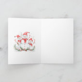 Great Grandson Teddy Bear Weihnachtsbaum Karte (Innenseite)