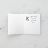 Great Grau Owl Vater Geburtstagskarte Karte (Innenseite)