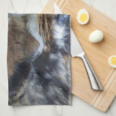 Great Gray Owl Eyes Wildlife Geschirrtuch (Viertel Falte)