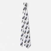 Great Gray Owl Neck Tie Krawatte (Rückseite)
