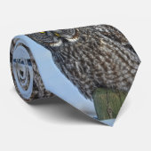 Great Gray Owl Portrait II Krawatte (Gerollt)
