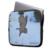 Great Gray Owl Raptor Wildlife Foto Laptopschutzhülle (Vorderseite Links)