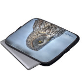 Great Gray Owl Raptor Winter Wildlife Foto Laptopschutzhülle (Vorne Knopf)
