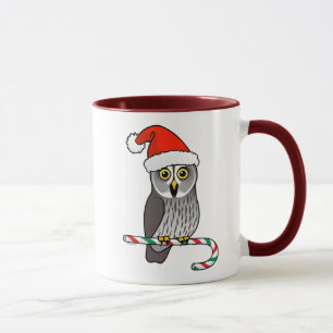 Great Gray Owl Santa Tasse