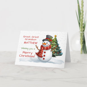 Great Great Great Grandson Niedlich Weihnachtsschn Karte