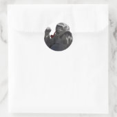 Great Green Gorilla Runder Aufkleber (Tasche)