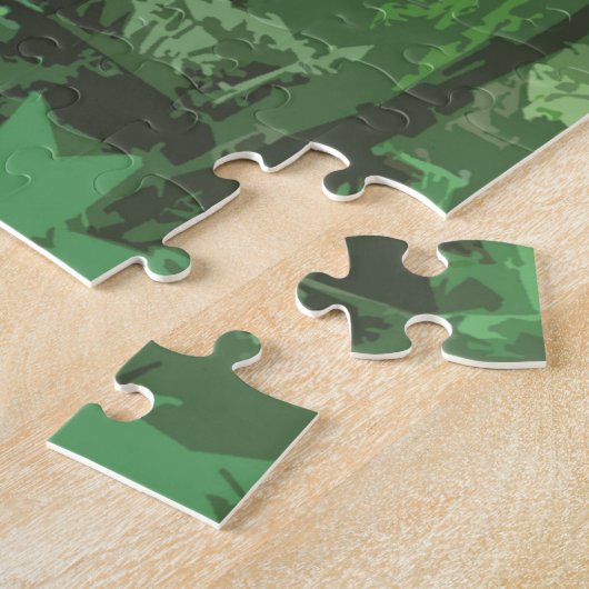 Great Green Macaw Costa Rica Design Jigsaw Puzzle (Seite)