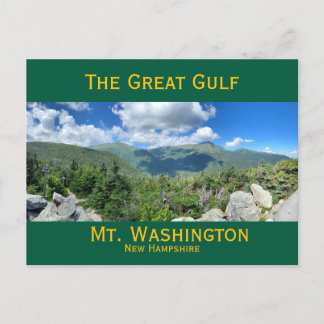 Great Gulf Mt. Washington New Hampshire Postkarte