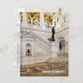 Great Hall, Library of Congress, Washington, DC Postkarte (Vorne/Hinten)