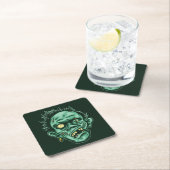 Great Halloween oder Zombie Head Rechteckiger Pappuntersetzer (Vor Ort)