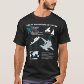 Great Hammerhead Shark Fact Sheet T-Shirt (Vorderseite)