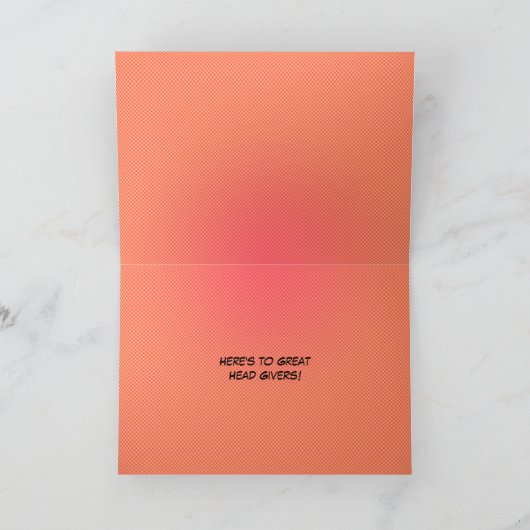 Great Head [custom greeting card] Karte (Innenseite)
