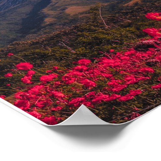 Great heights demand a deeper will. Inspiration Poster (Ecke)