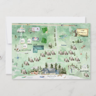 Great Hering Pond Hochzeitskarte Einladung