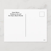 Great Heron Holiday Postcard Feiertagspostkarte (Rückseite)