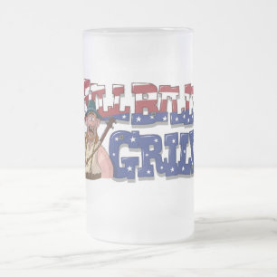 Great HillBilly Grill Tasse! Mattglas Bierglas