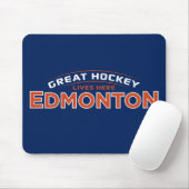 Great Hockey Edmonton Blue Mouse Pad Mousepad (Mit Mouse)