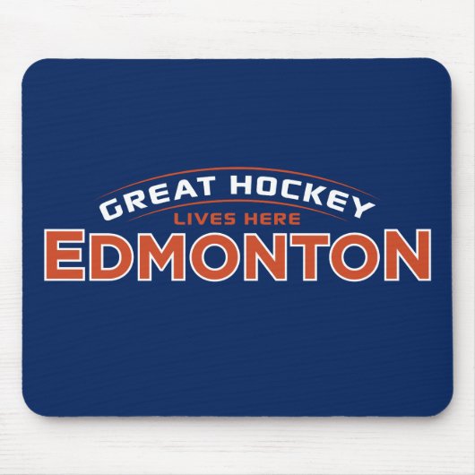 Great Hockey Edmonton Blue Mouse Pad Mousepad (Vorne)
