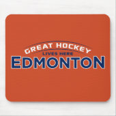 Great Hockey Edmonton Orange Mouse Pad Mousepad (Vorne)