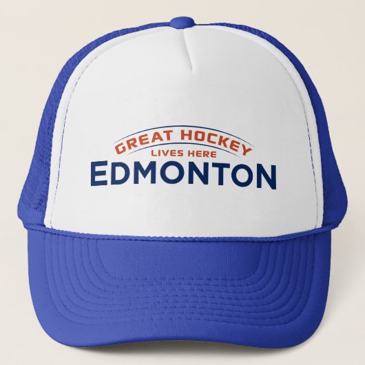 Great Hockey Edmonton Trucker Hat Truckerkappe (Vorderseite)