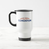 Great Hockey Edmonton White Travel Mug Reisebecher (Links)