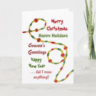 Great Holiday Season Card Feiertagskarte