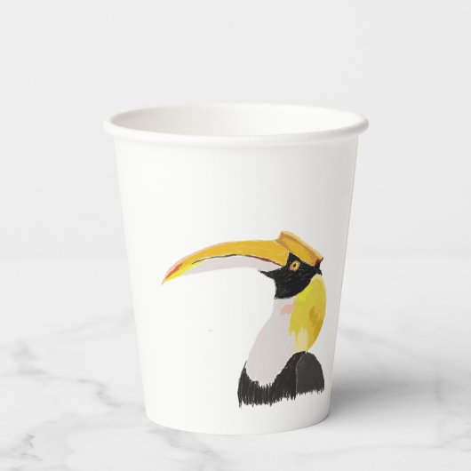 Great Hornbill Paper Cup Pappbecher (Rückseite)