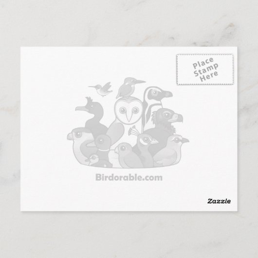 Great Hornbill Postkarte (Rückseite)