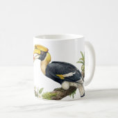 Great Hornbill True Love Watercolor Coffee Mug Kaffeetasse (VorderseiteRechts)