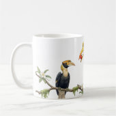 Great Hornbill True Love Watercolor Coffee Mug Kaffeetasse (Links)
