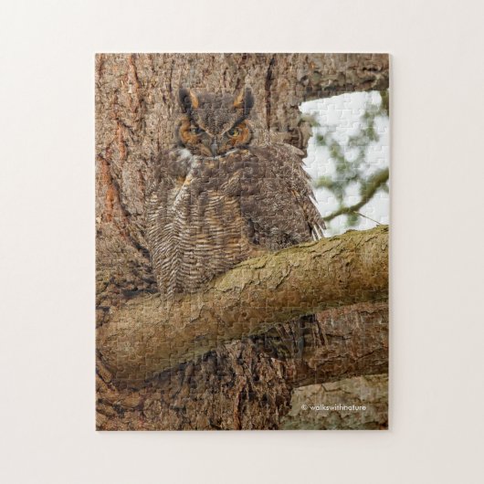 Great Horned Owl in the Douglas Fir Puzzle (Vertikal)