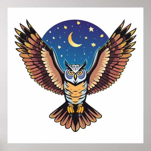 Great Horned owl Poster (Vorne)