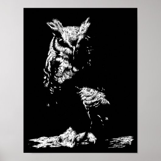 Great Horned Owl Poster (Vorne)