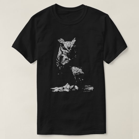 Great Horned Owl T-Shirt (Design vorne)