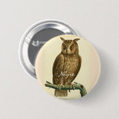 Great Horned Owl Thunder_Cove Button (Vorne & Hinten)
