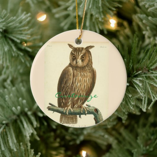 Great Horned Owl Thunder_Cove Keramik Ornament (Baum)