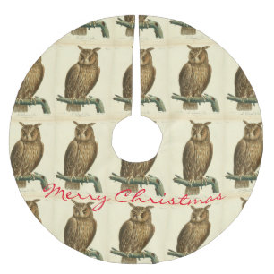 Great Horned Owl Thunder_Cove Polyester Weihnachtsbaumdecke