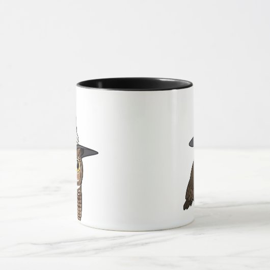 Great Horned Owl Witch! Tasse (Zentrum)