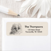 Great Horned Owlet Zeichnend (Insitu)