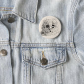 Great Horned Owlet Zeichnend Button (Beispiel)