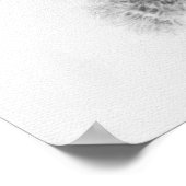 Great Horned Owlet Zeichnend Poster (Ecke)