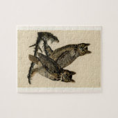 Great Horned Owls (von John James Audubon) Puzzle (Horizontal)