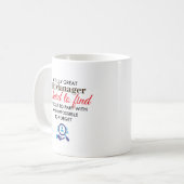 Great HR Manager Personalized Name Gift Kaffeetasse (Vorderseite Links)