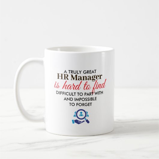 Great HR Manager Personalized Name Gift Kaffeetasse (Links)