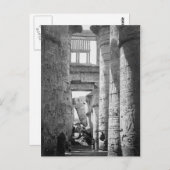 Great Hypostyle Hall Karnak Ägypten ~ 1845 Postkarte (Vorne/Hinten)